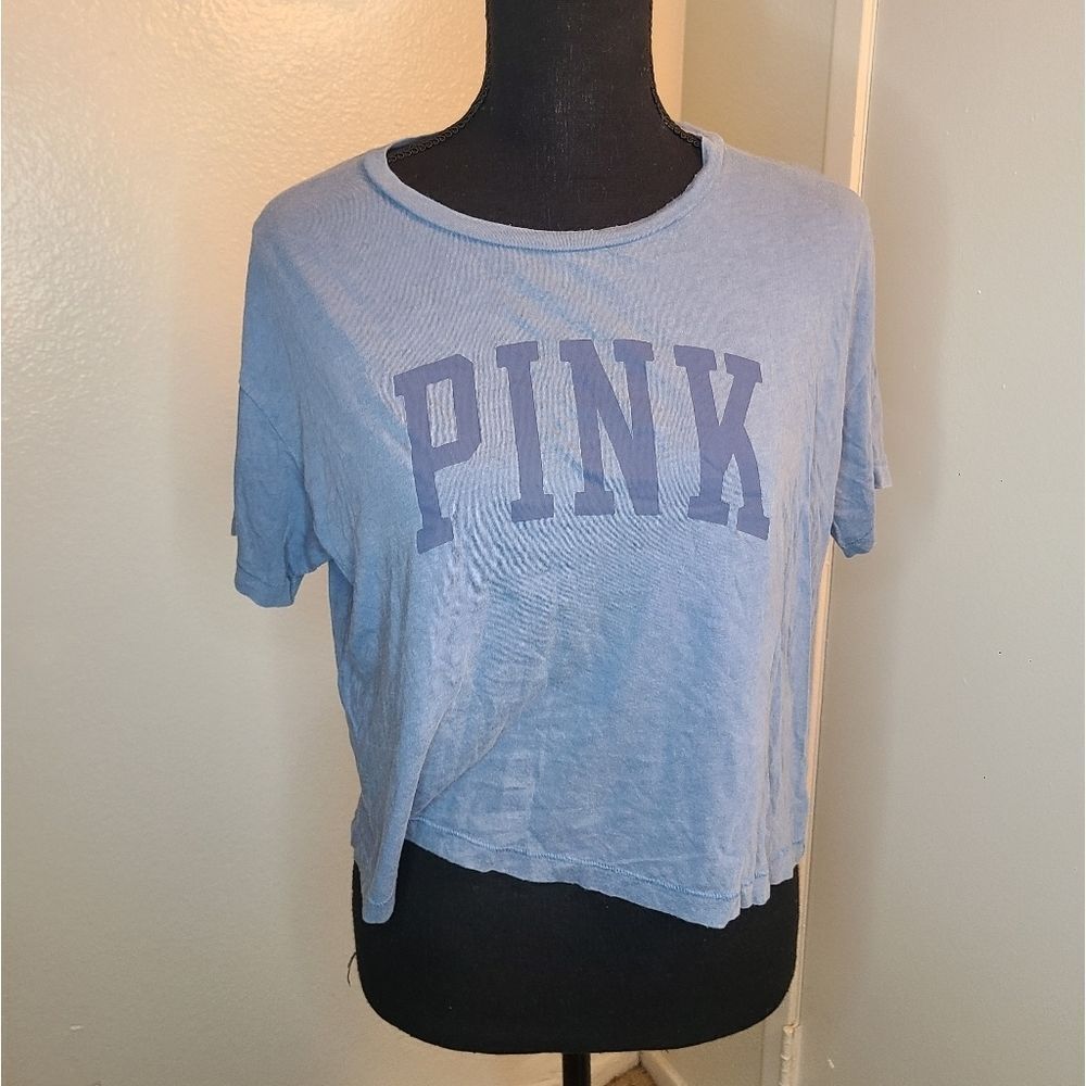PINK‎ victorias secret blue small soft shirt